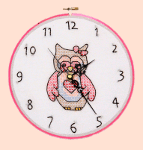 Embroidered Clock